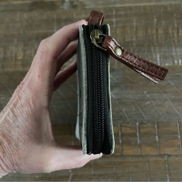 Mona B Dream wallet wristlet. Recycled canvas makes each one special and unique - Picture 4 of 7